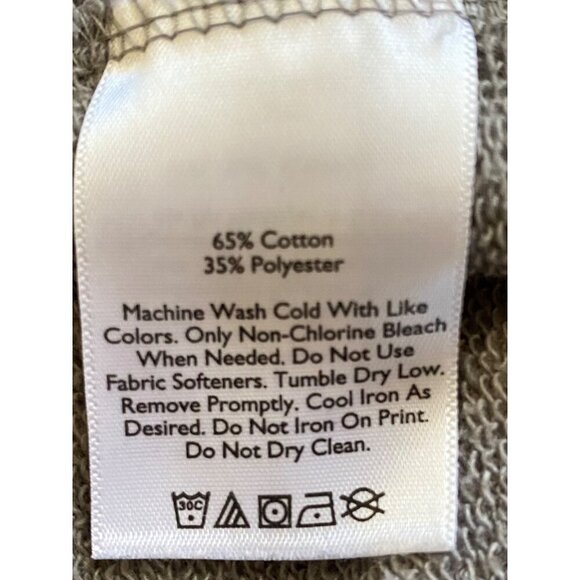 Eddie Bauer Womens Cardigan Gray Cowl Neck Jacket Large Cotton Blend Casual - Picture 4 of 11